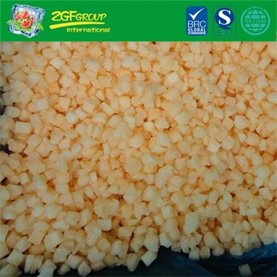 frozen fruit IQF diced cataloupe melon