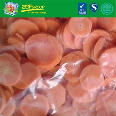 IQF smooth sliced carrot dia3-5cm t 8-10mm