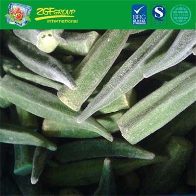 frozen vegetable IQF whole okra without ends