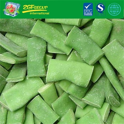 Frozen vegetables IQF cut romano bean 2-4cm