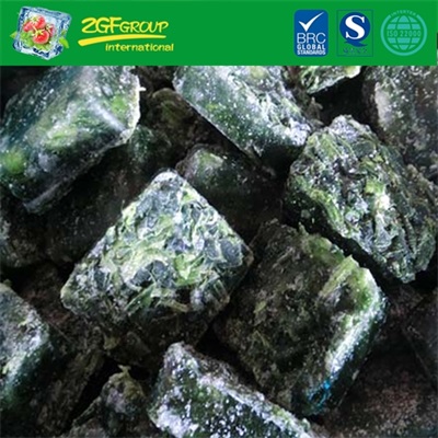 Frozen vegetable BQF 20g chopped spinach pellets