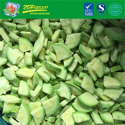 IQF light green zucchini slices