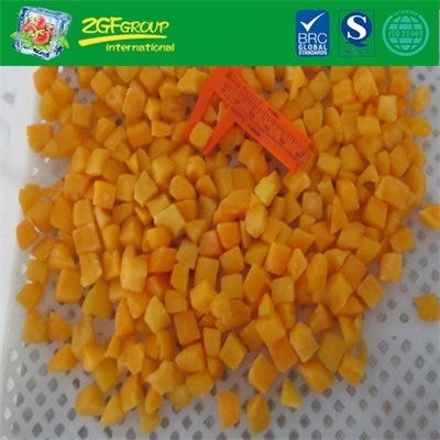 Hot Sale  IQF DICED YELLOW PEACH 10MM