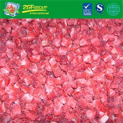 frozen fruits IQF diced strawberry 10MM