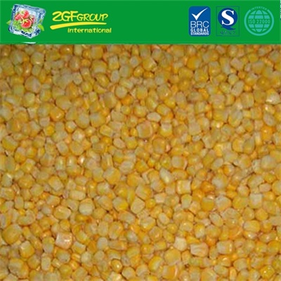 IQF organic super sweet corn kernels