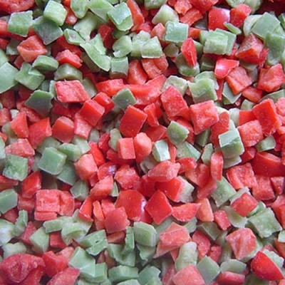 IQF mixed pepper diced (green & red)