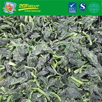 IQF whole leaf spinach