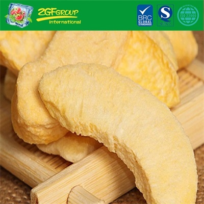 Crisp Delicious Vacuum Dried Yellow Peach Slices
