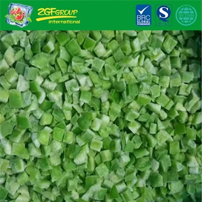 Typical Taste IQF Green Pepper Dices 10mm
