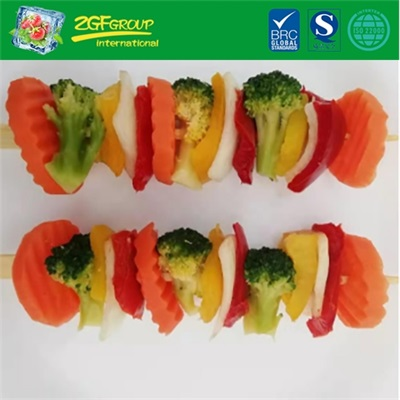 Frozen Vegetable Kebabs For The Barbecue